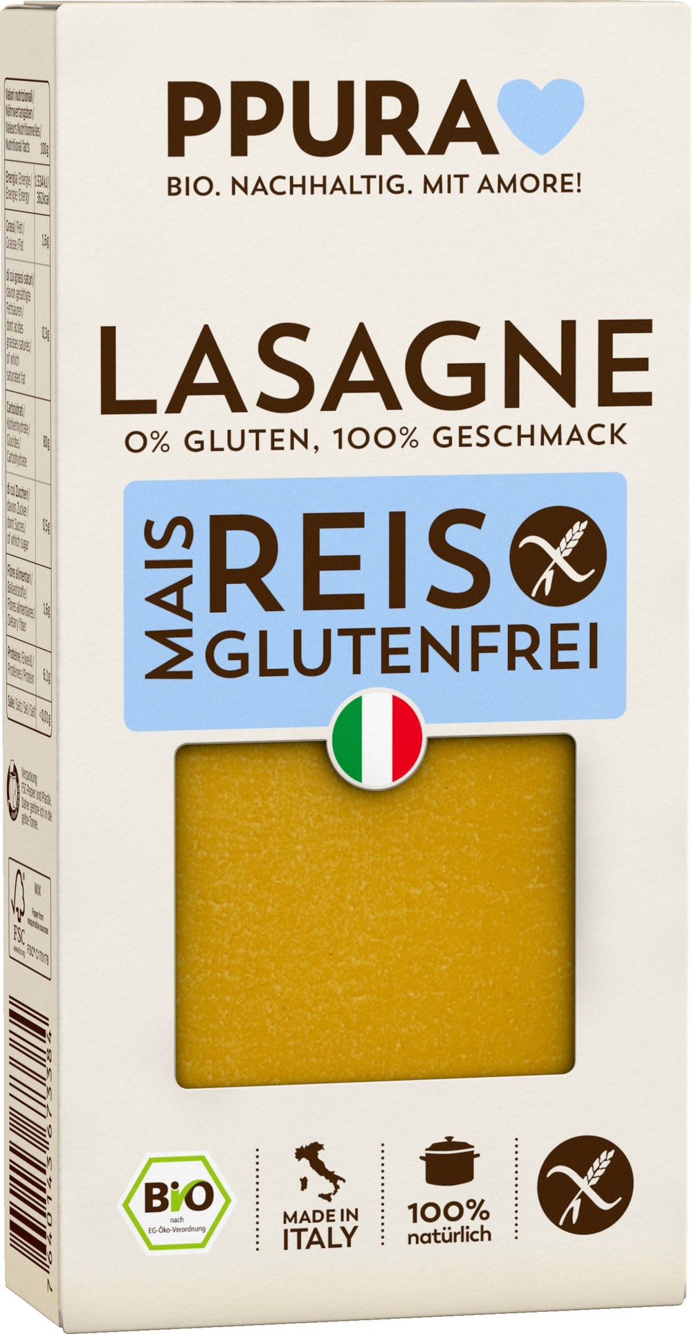 Lasagneplatten, glutenfrei, 250g