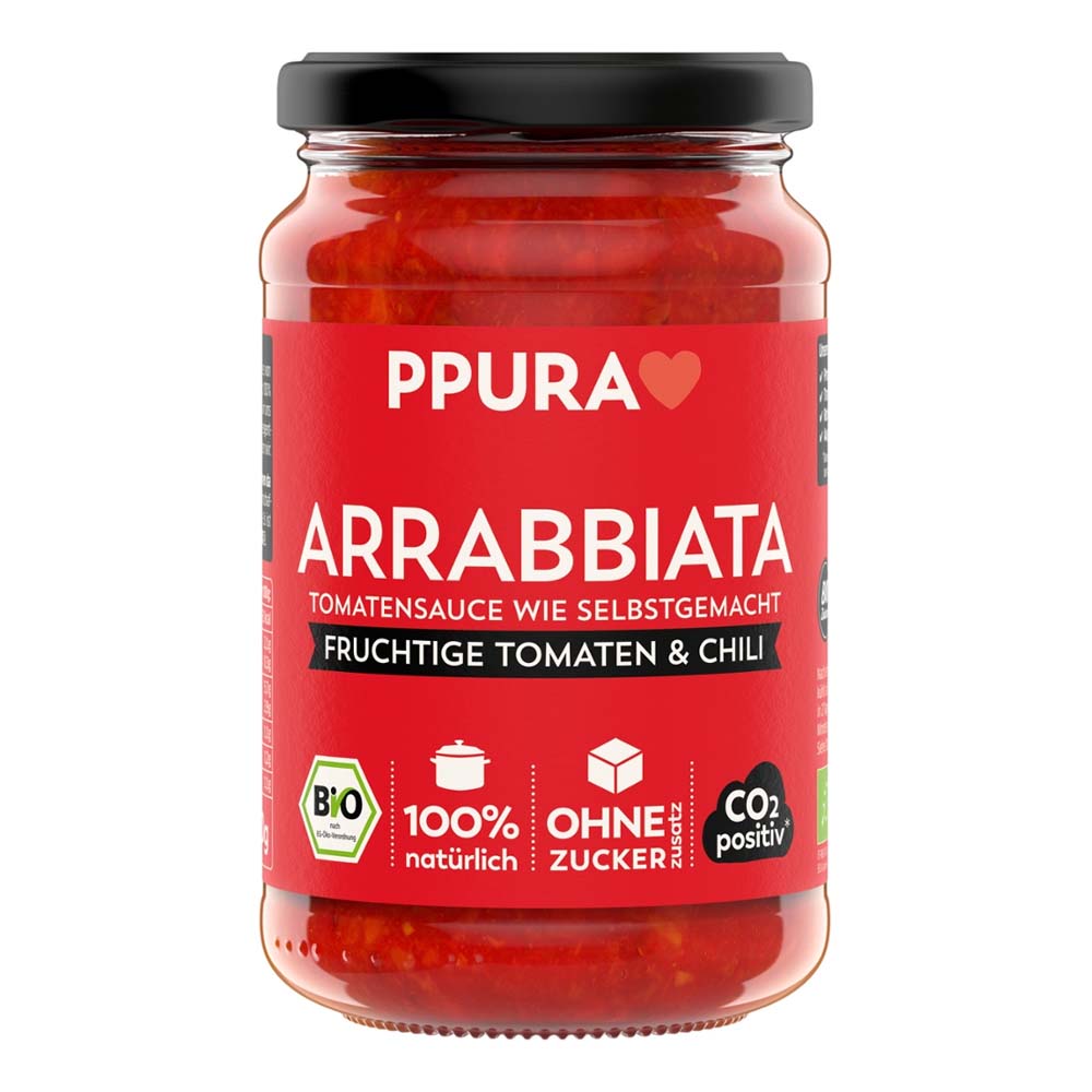 PPURA Tomatensugo Arrabbiata, 340g