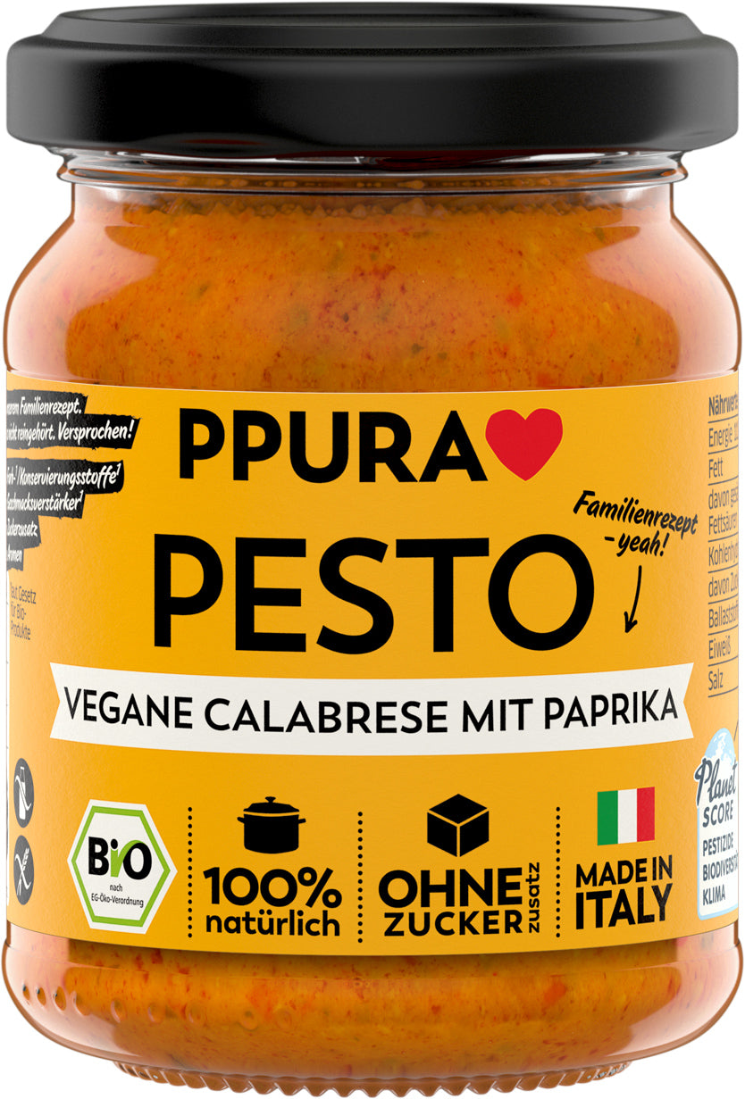 Pesto Calabrese mit Paprika, vegan, 120 g