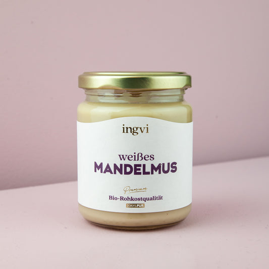 ingvi-mandelmus-weiss-rohkostqualitaet-bio-250g - kostbar