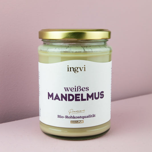 ingvi-mandelmus-weiss-rohkostqualitaet-bio-500g - kostbar