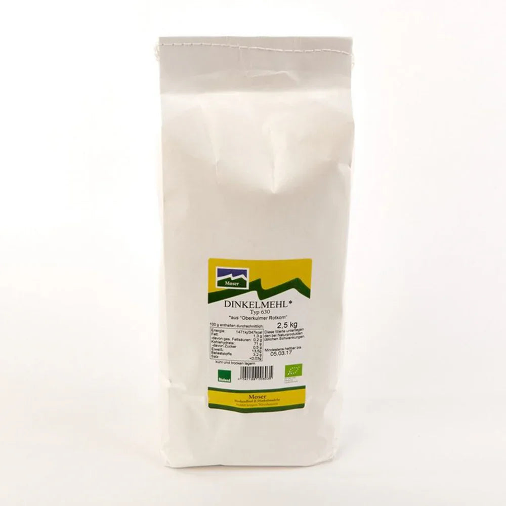 bio-dinkelmehl-hell-typ-630-25-kg - kostbar